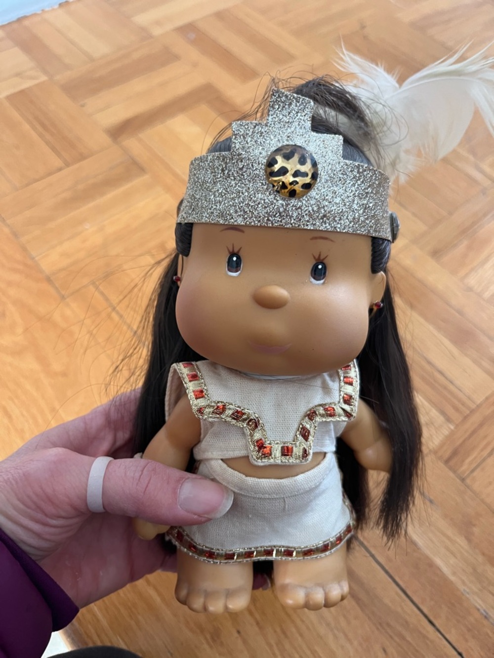 Pitukas Azteca Aztec Doll 6” Pituko Muñeca Clementina Made In Mexico Toy